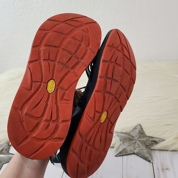 CHACO Women's ZX/2 Yampa Sandals, Fiesta Rainbow, size 8 - Picture 6 of 6